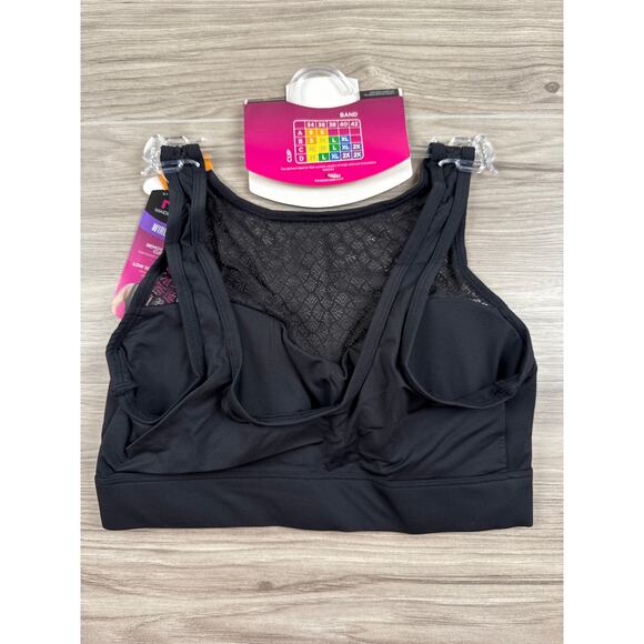 Maidenform Pure Comfort High-Neck Wireless Pullover Bra – Black, Small, NWT - Picture 2 of 5